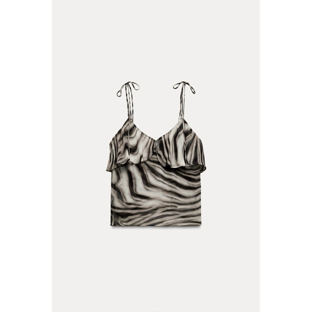 ZARA ANIMAL PRINT TOP ZW COLLECTION - Picture 7 of 11